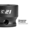 Capri Tools 12 mm Stubby Impact Socket, 3/8 in. Drive, 6 Point, Metric CP53432